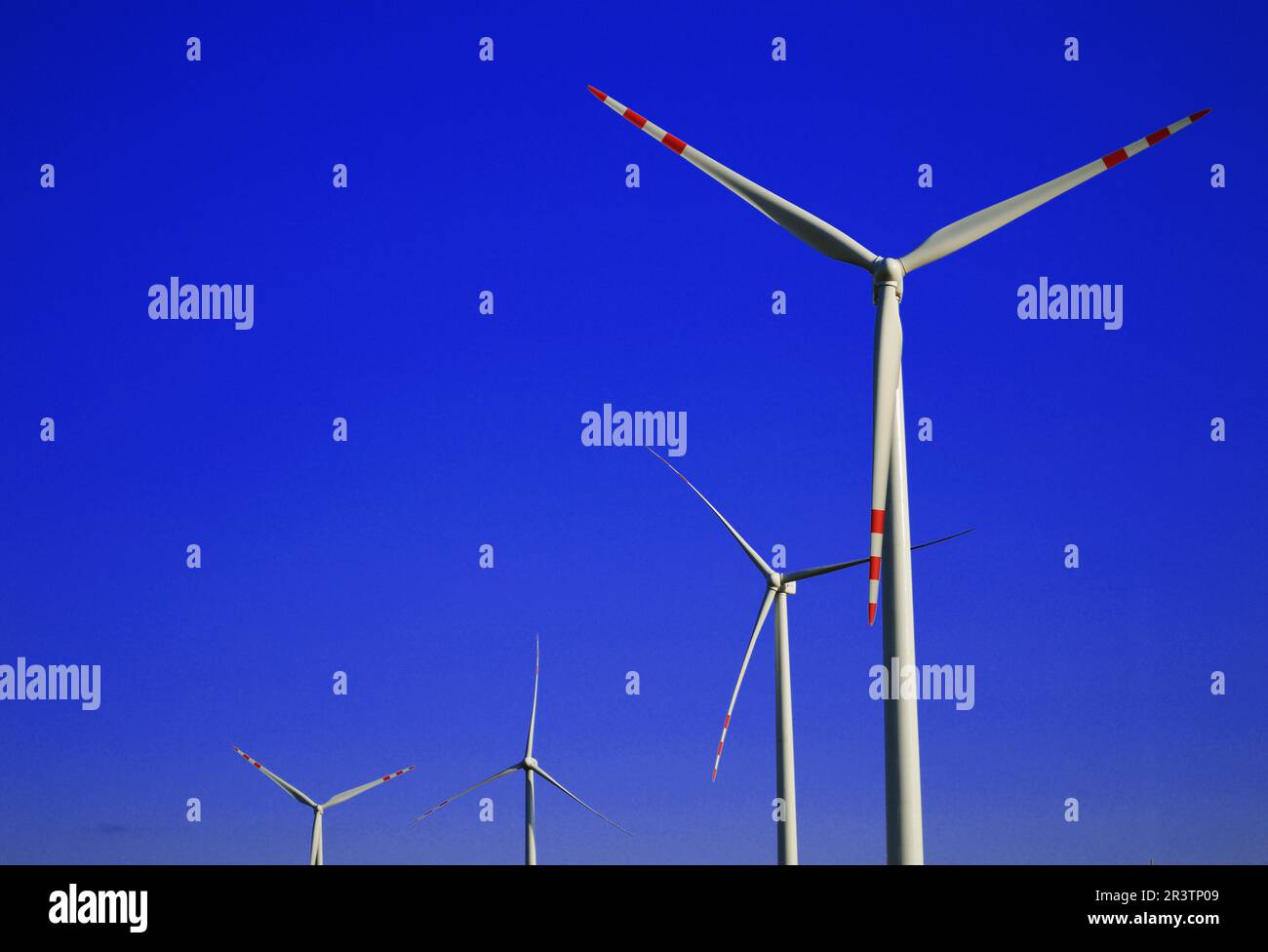 Wind turbines farm. Windmill Stock Photo - Alamy