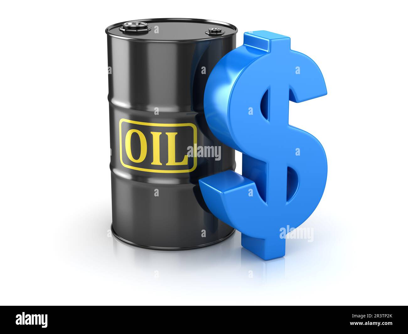 Oil Barrel and Dollar Sign Stock Photo Alamy