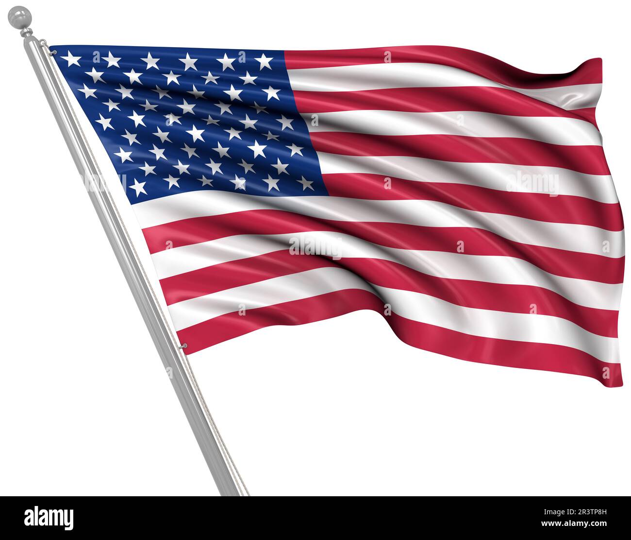 American Flag , This is a computer generated and 3d rendered picture ...