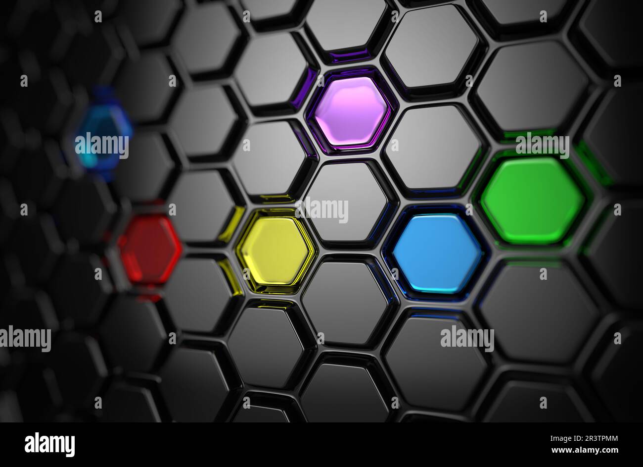 Abstract 3d surface hexagons hi-res stock photography and images - Alamy