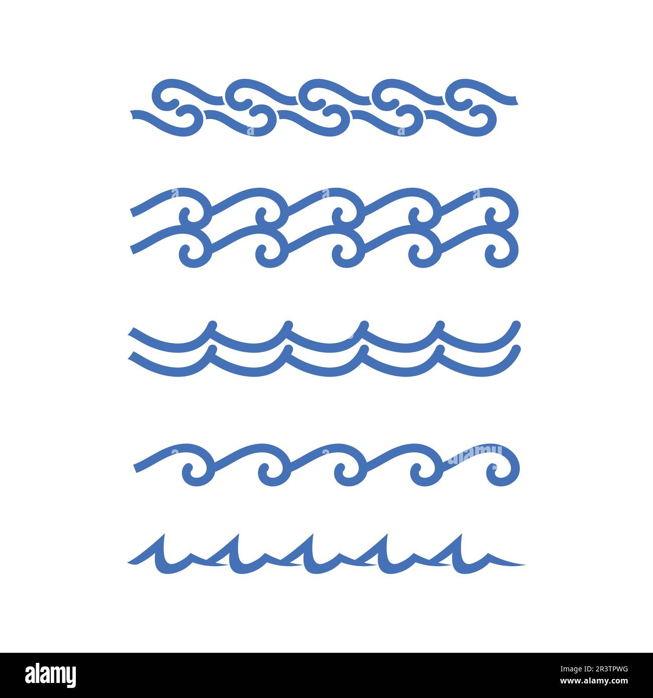 wave and Water drop Logo Template vector illustration design Stock ...