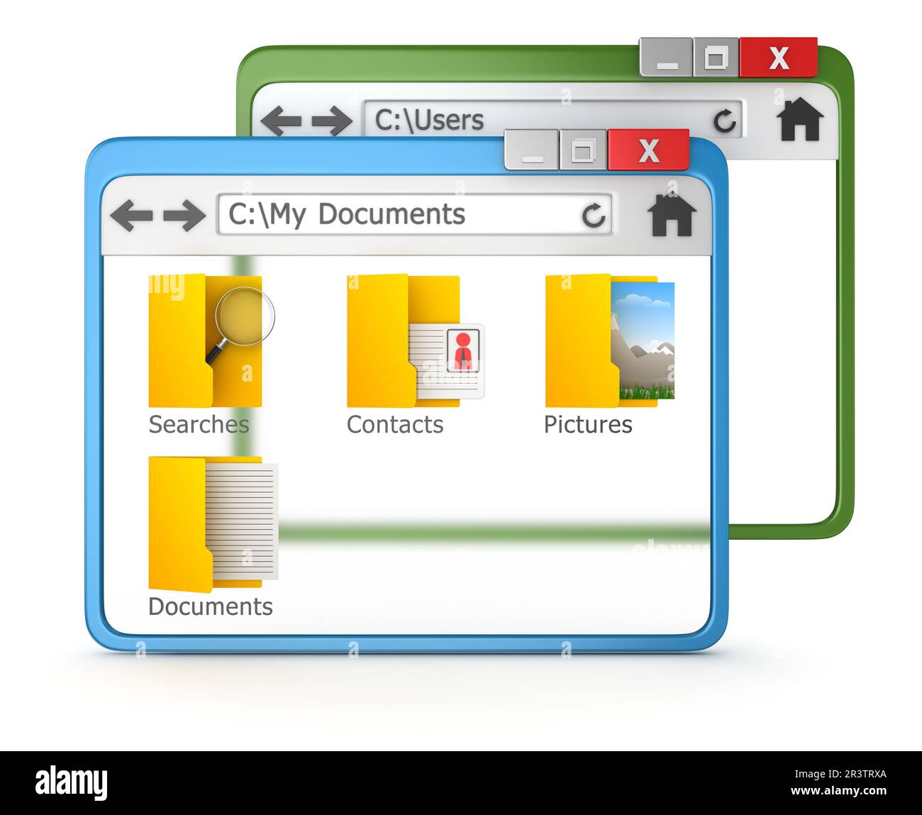3d Browser Stock Photo