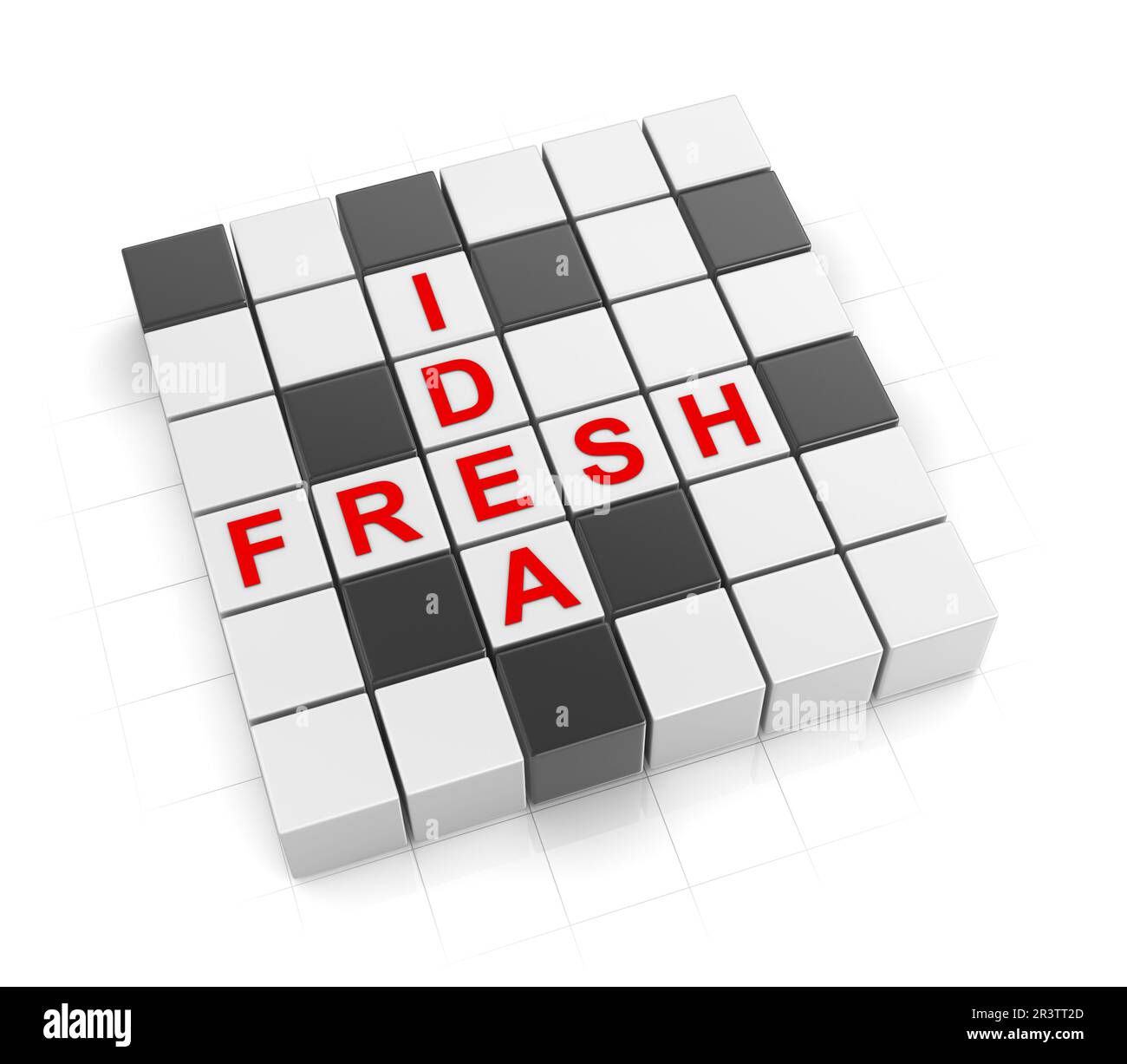 3d Crossword Series Stock Photo Alamy