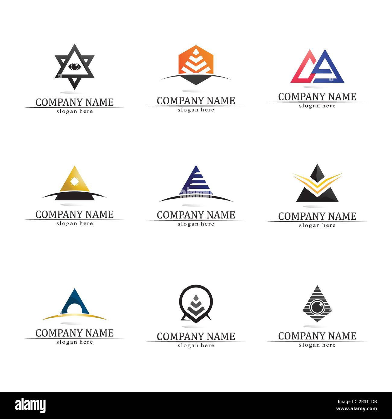 Arrow vector illustration icon Logo Template design Stock Vector