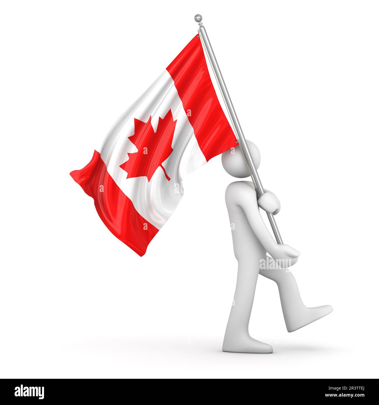 Canadian man waving canadian flag hi-res stock photography and images ...