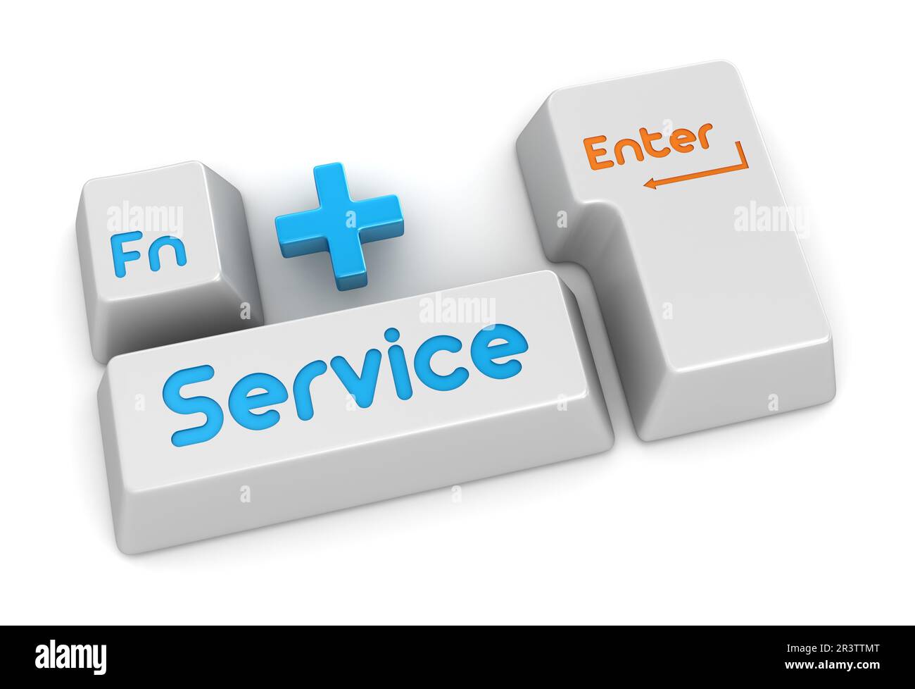 Service Button Stock Photo
