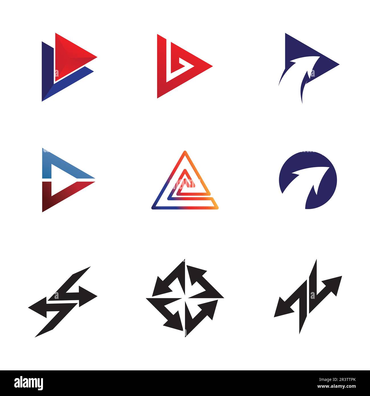 Arrow vector illustration icon Logo Template design Stock Vector