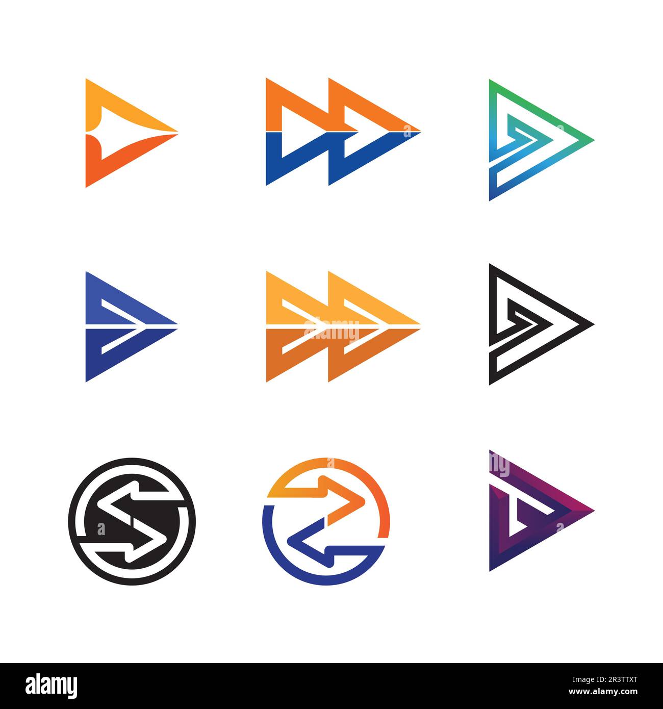Arrow vector illustration icon Logo Template design Stock Vector Image ...