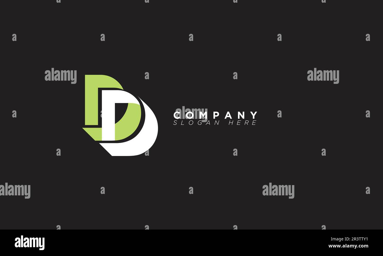 DD Alphabet letters Initials Monogram logo Stock Vector