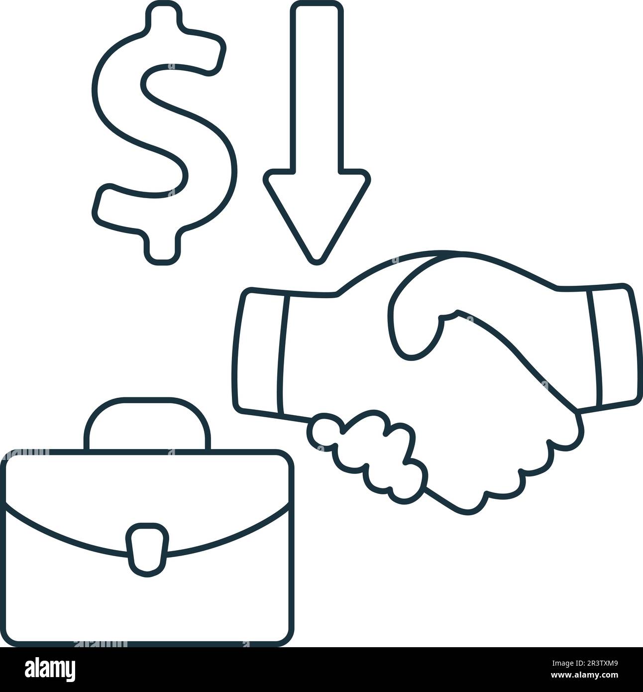 Business expenses icon. Monochrome simple sign from common tax