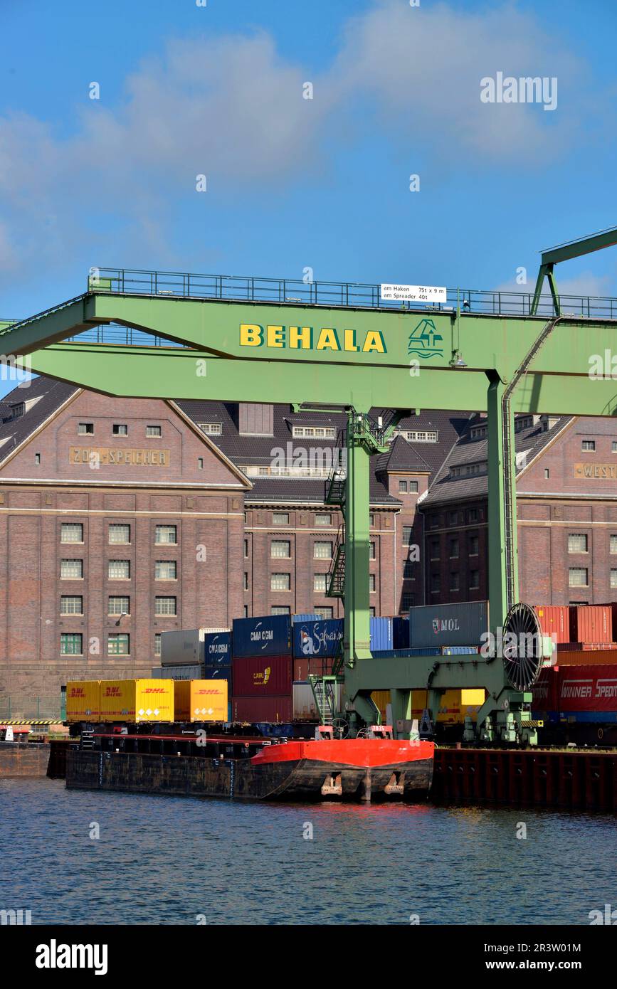 Container, Behala, Westhafen, Berlin, Germany Stock Photo - Alamy