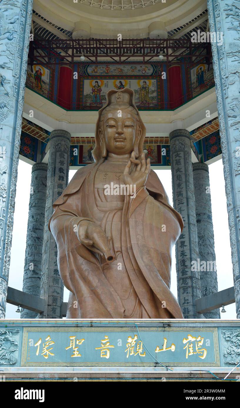 Kuan Yin statue, Kek Lok Si temple complex, Penang, Malaysia Stock