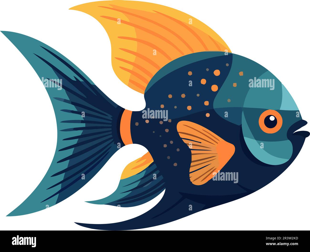 Swimming fish, nature beauty Stock Vector Image & Art - Alamy
