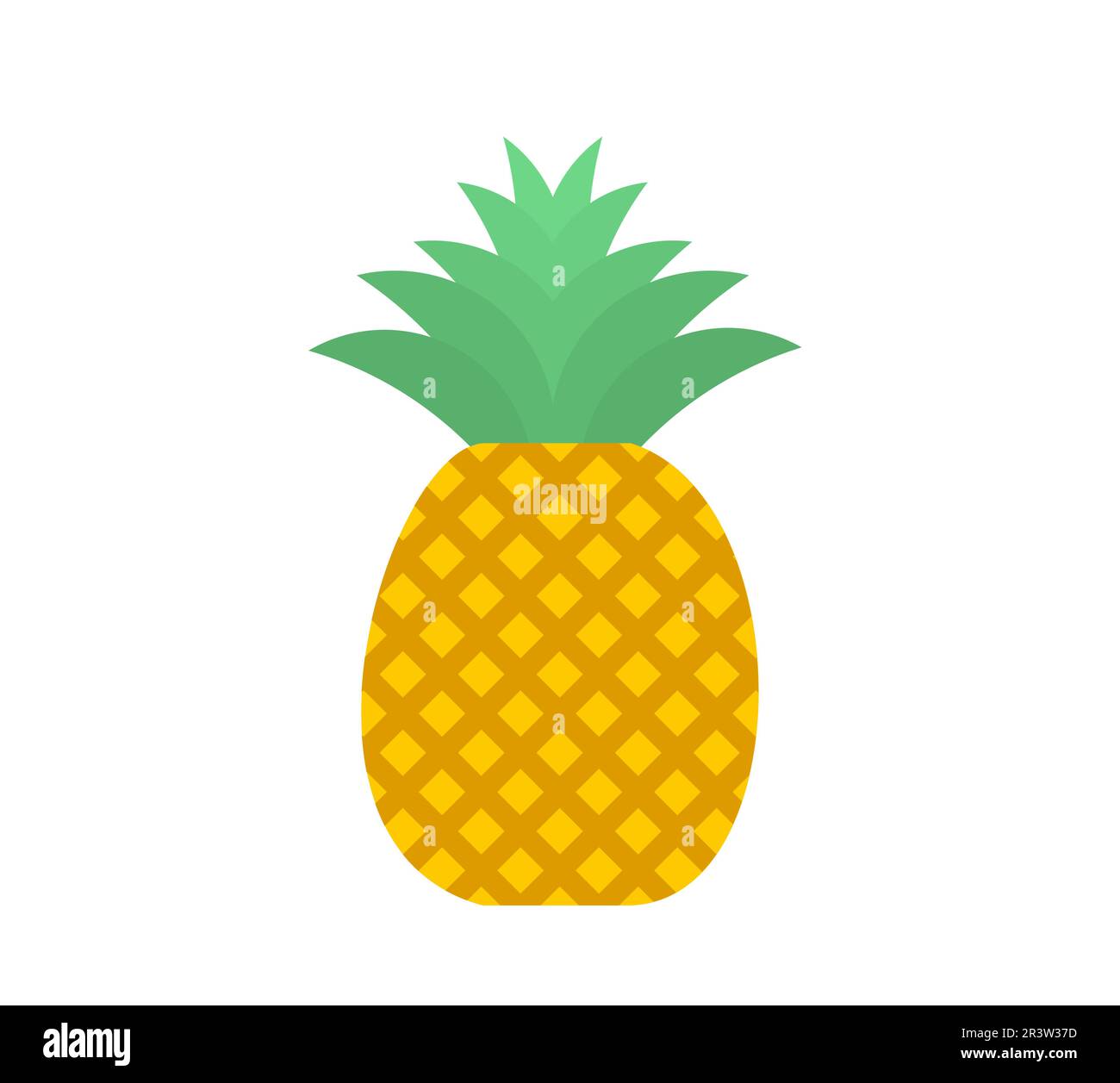 Tropical pineapple fruit icon. Vector illustration Stock Vector Image ...