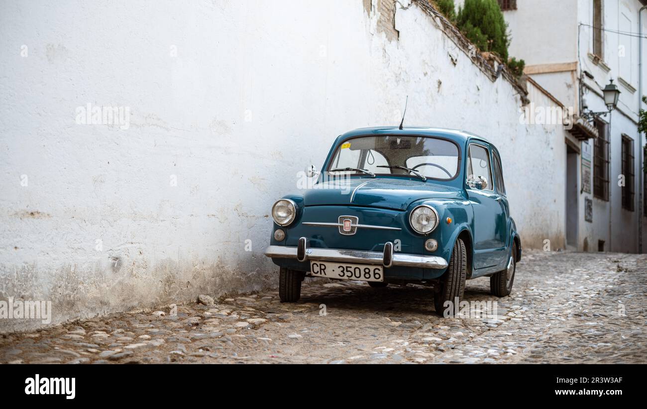 Fiat 500, Granada, Spain Stock Photo