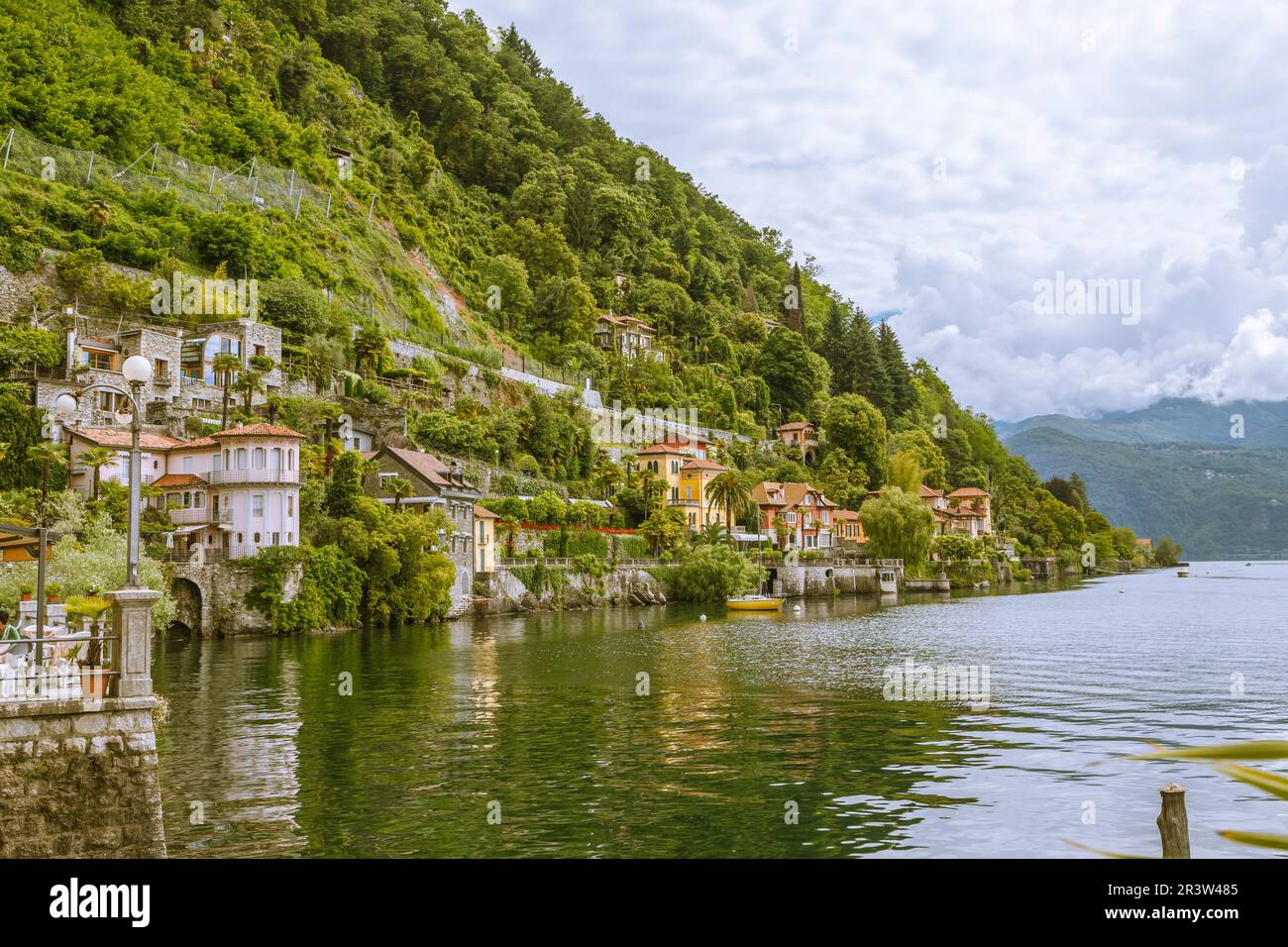 Cannero Riviera, am Hafen, Piemont, VerbanoCusioOssola, Lago Maggiore
