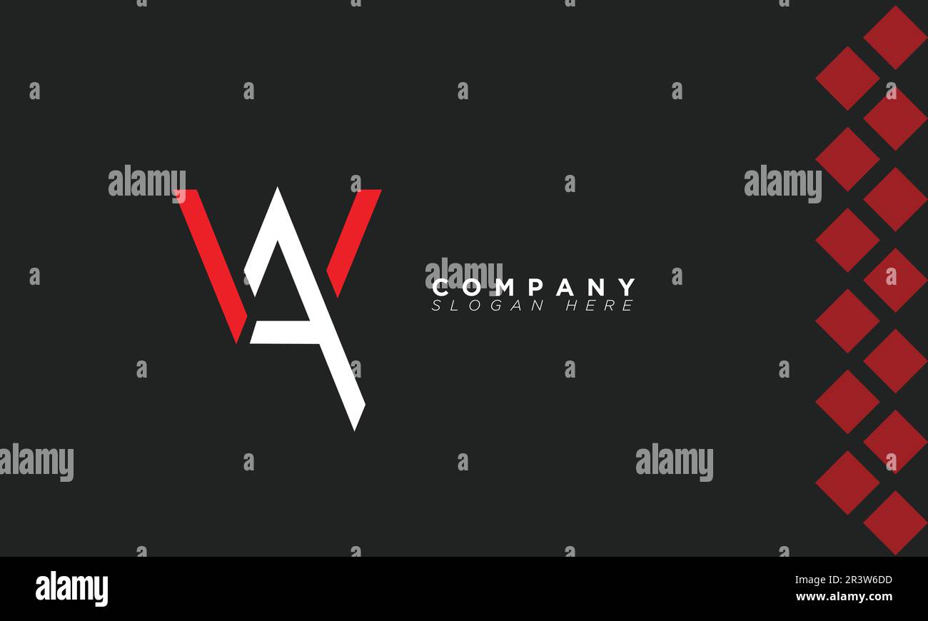 WA Alphabet letters Initials Monogram logo Stock Vector Image & Art - Alamy