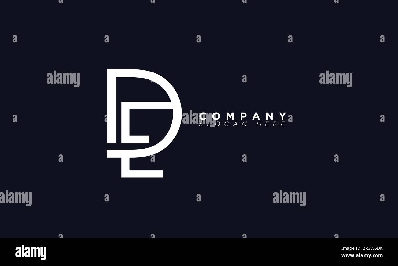 DE Alphabet letters Initials Monogram logo Stock Vector