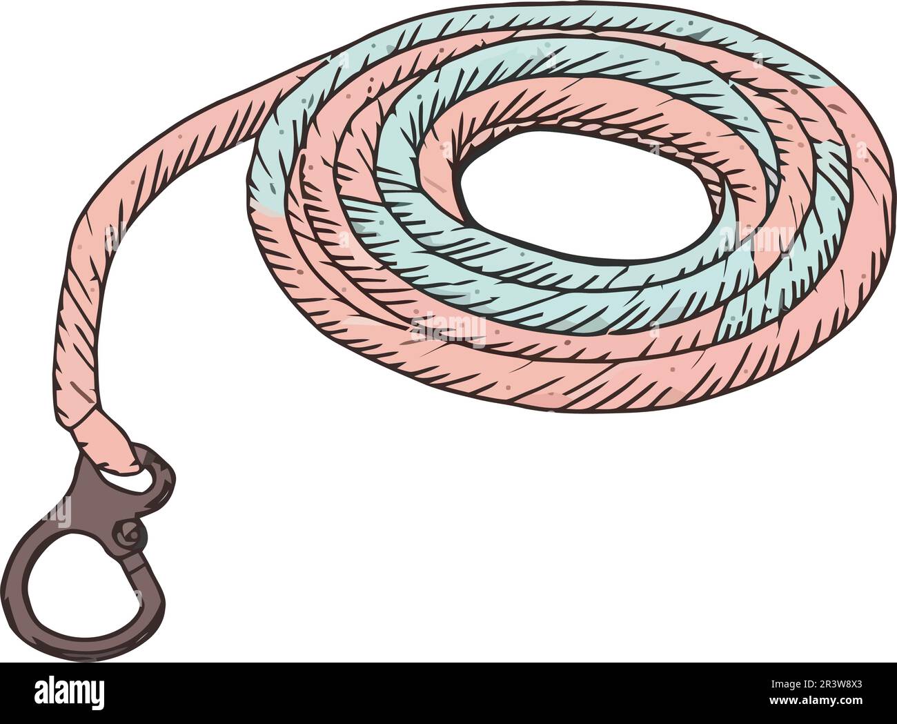 Leather Rope isolated vector Stock Vector