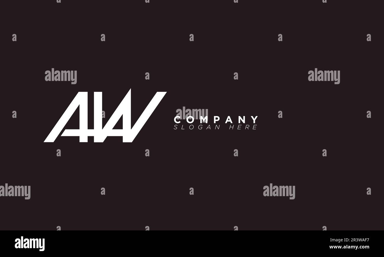 AW Alphabet letters Initials Monogram logo Stock Vector Image & Art - Alamy