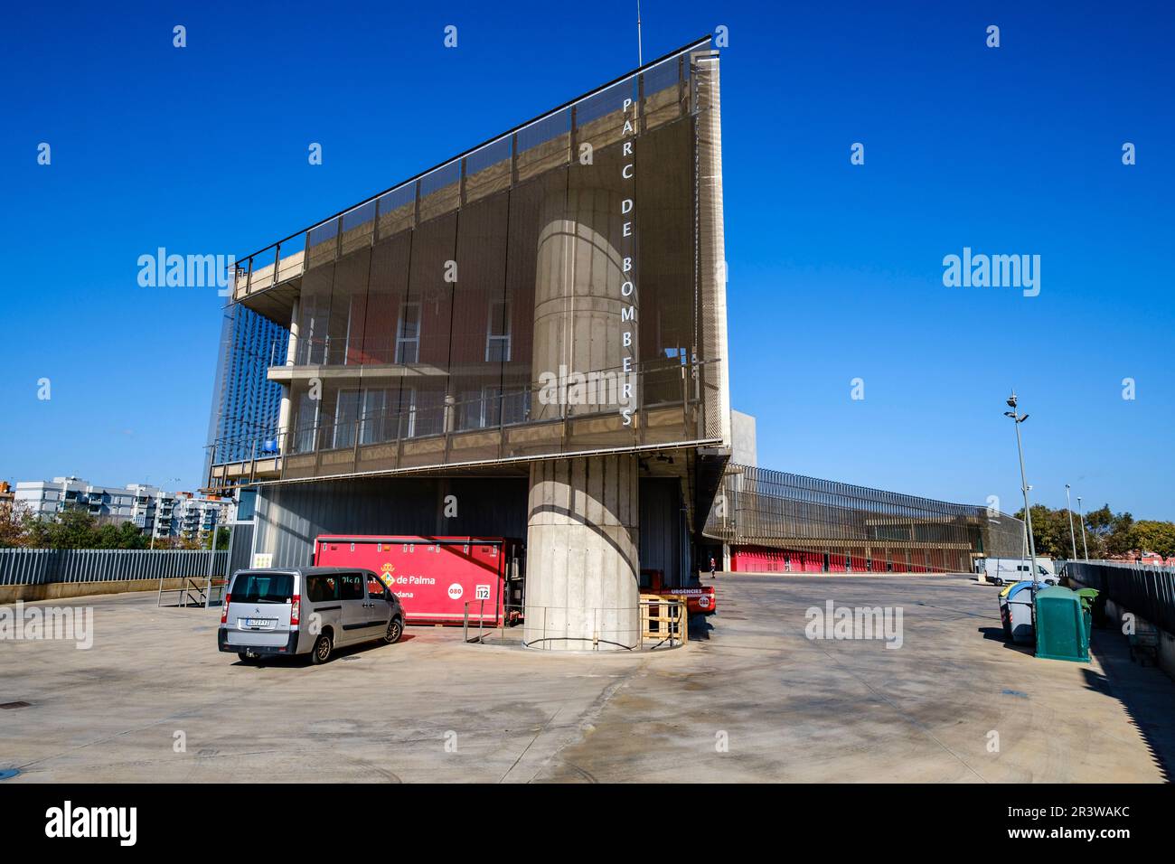 Central fire station Stock Photo