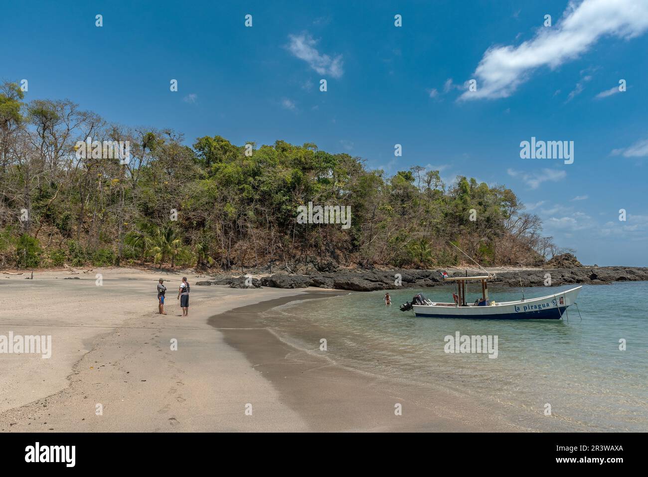 tropical beach on the cebaco island, Panama Stock Photo