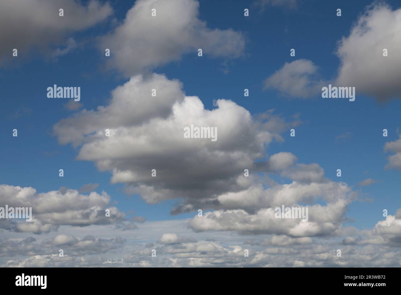 White clouds on blue sky Stock Photo