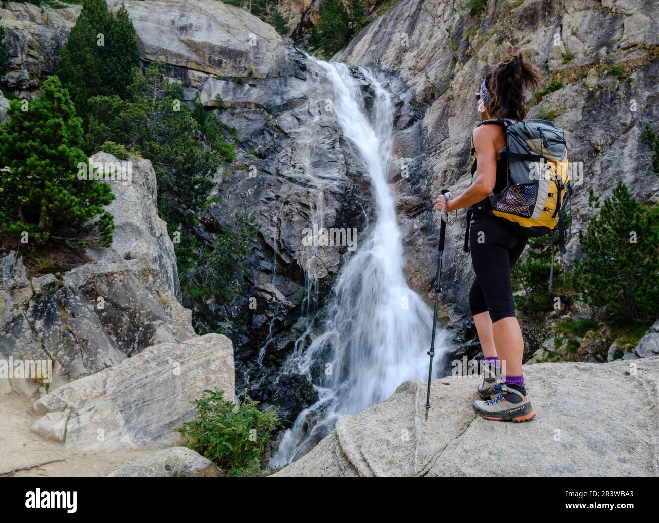 Fraile waterfall Stock Photo