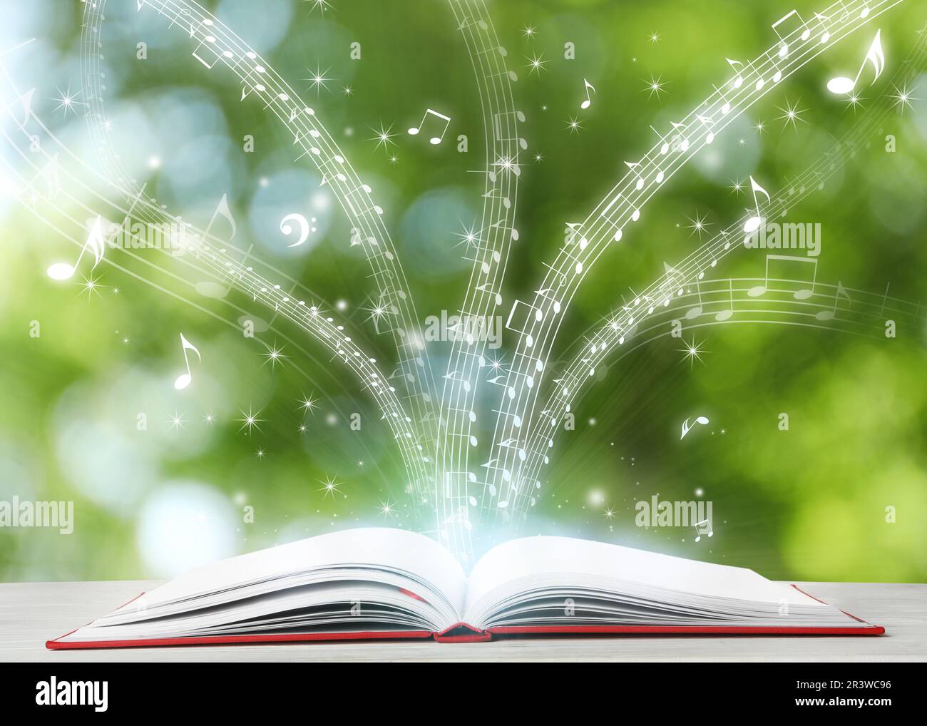 Musical notes flying instrument play hi-res stock photography and ...