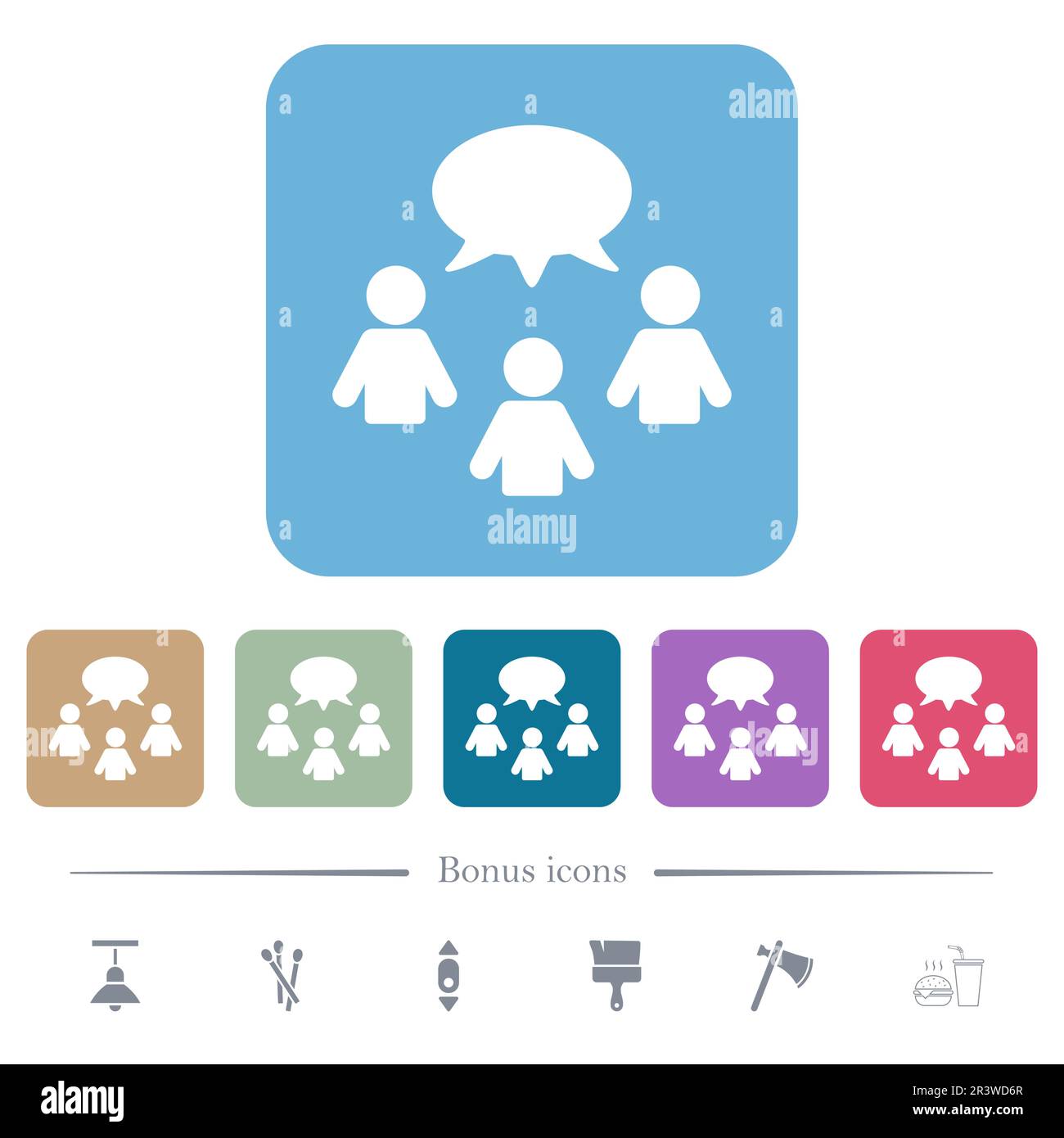 Three user profile icons hi-res stock photography and images - Alamy