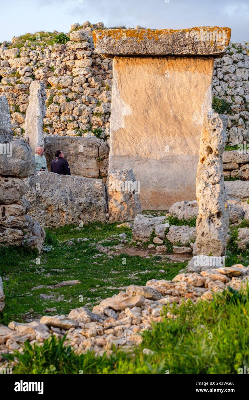 Trepucó, talayotic settlement, Maó, Menorca, Balearic Islands, Spain Stock Photo