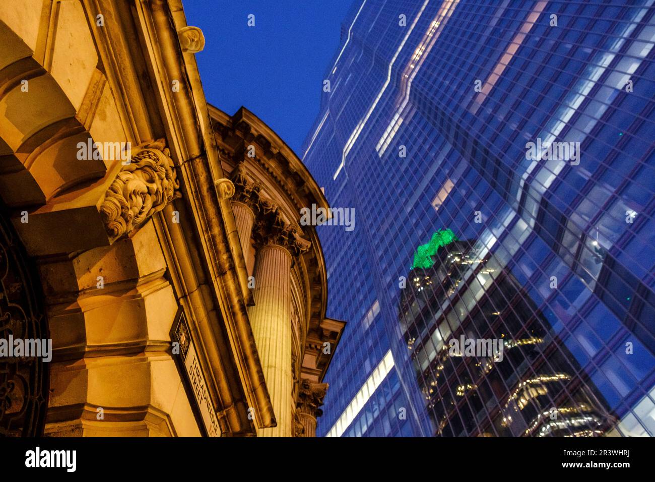 Leadenhall Building and the reflection of NatWest Tower Stock Photo