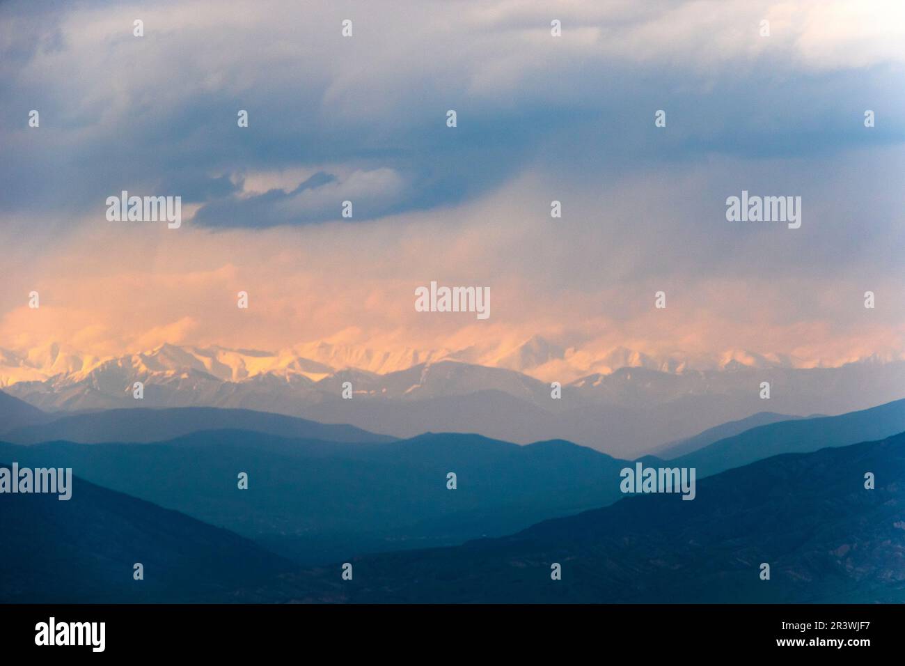 Cloudy sky landscape background, clouds during sunset Stock Photo - Alamy