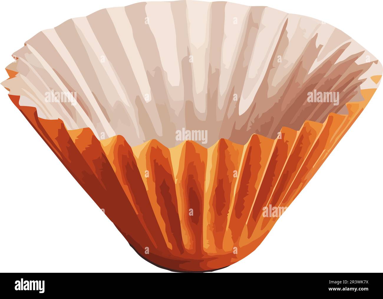 coffee filter on white backdrop Stock Vector Image & Art Alamy