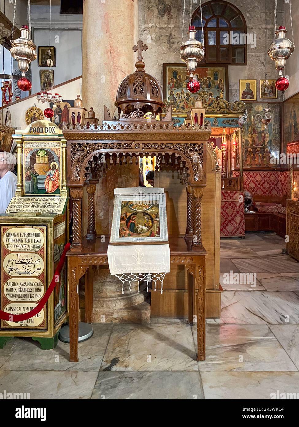 Bethlehem, Israel May 19, 2023 people visit the church of Nativity