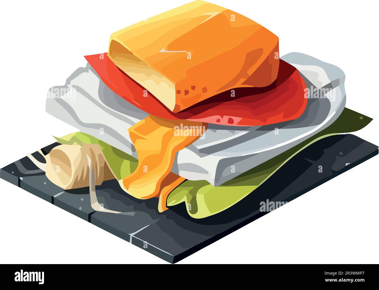 Healthy eating symbolizes organic vegetarian food Stock Vector Image ...