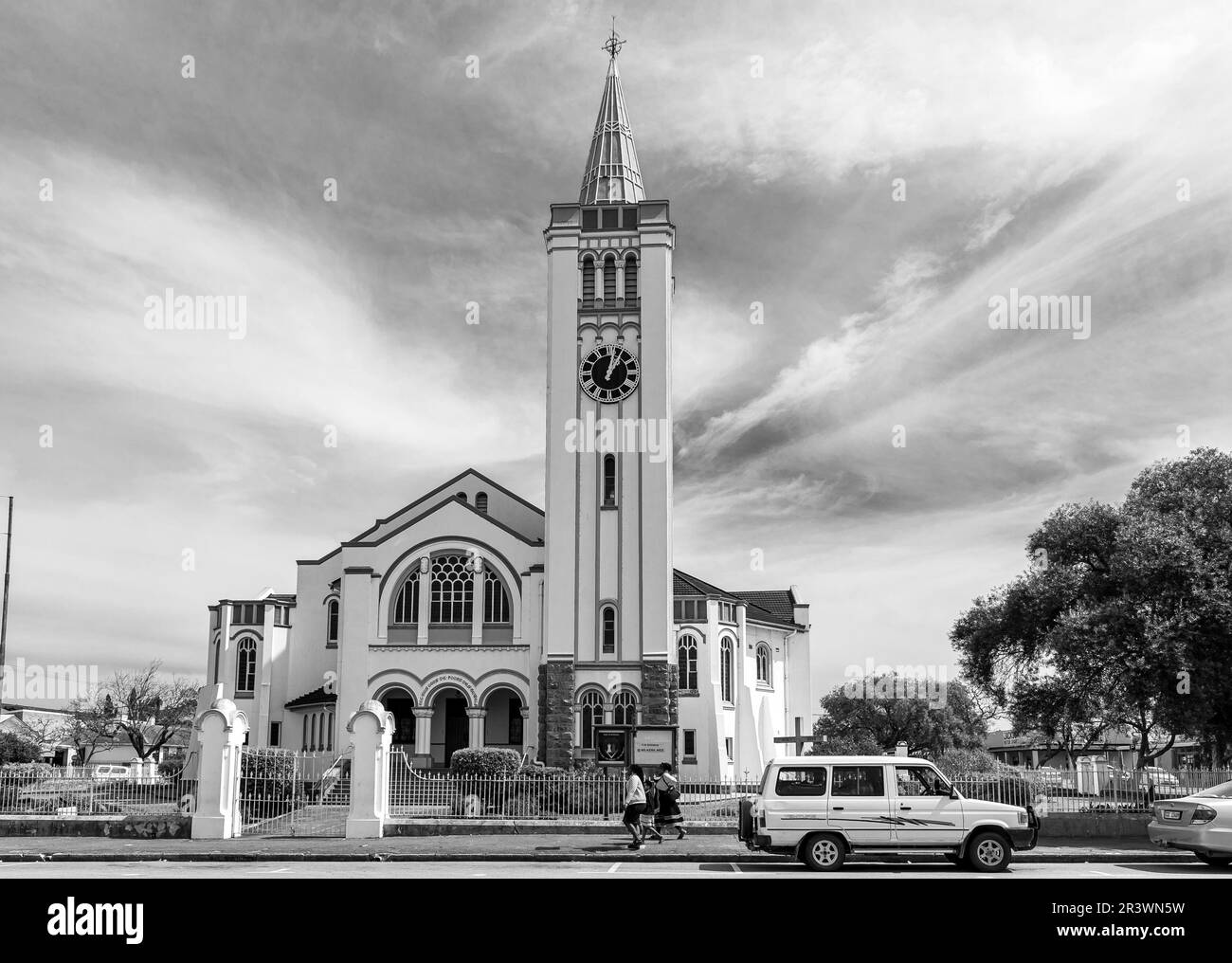 Riversdale, South Africa Sep 24, 2022 A street scene, with the Dutch