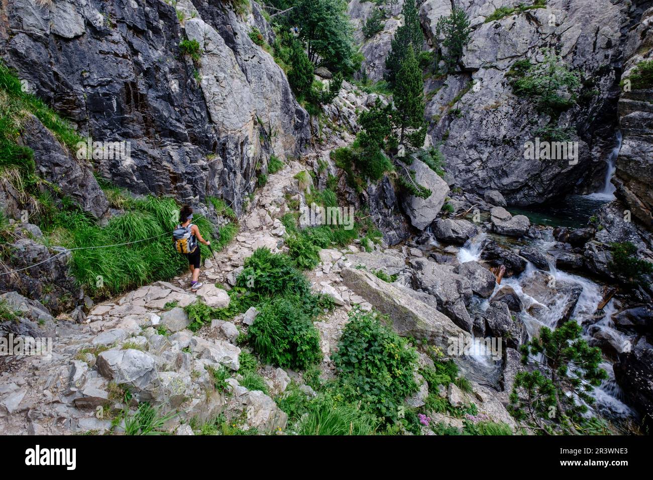Fraile waterfall Stock Photo