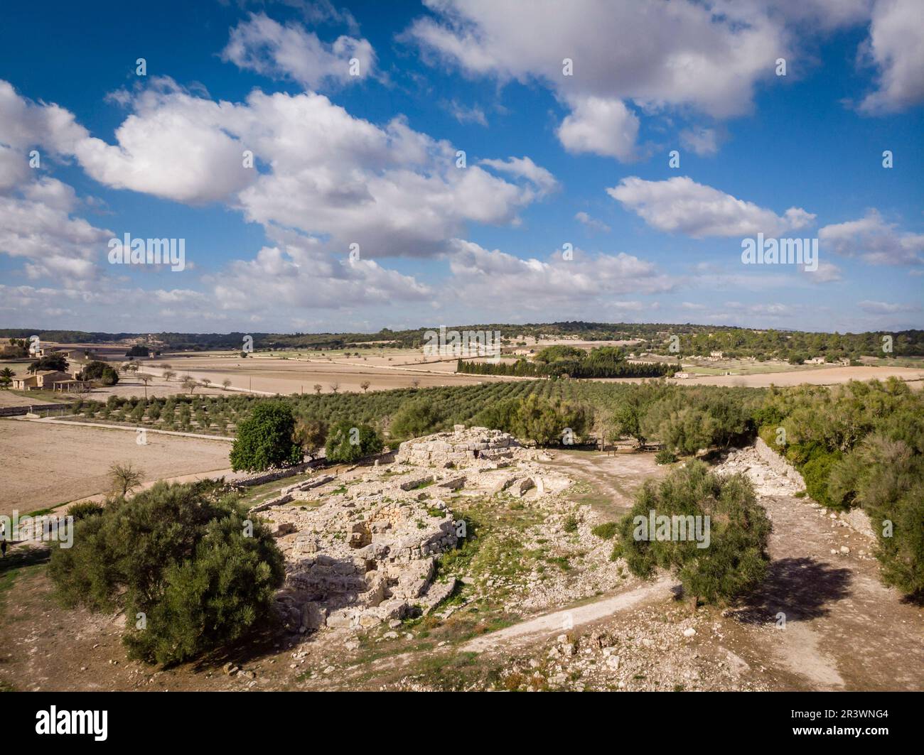 Son Fornés site, Montuiri, built in the Talayotic period (10th century BC), Mallorca, Balearic Islands, Spain Stock Photo