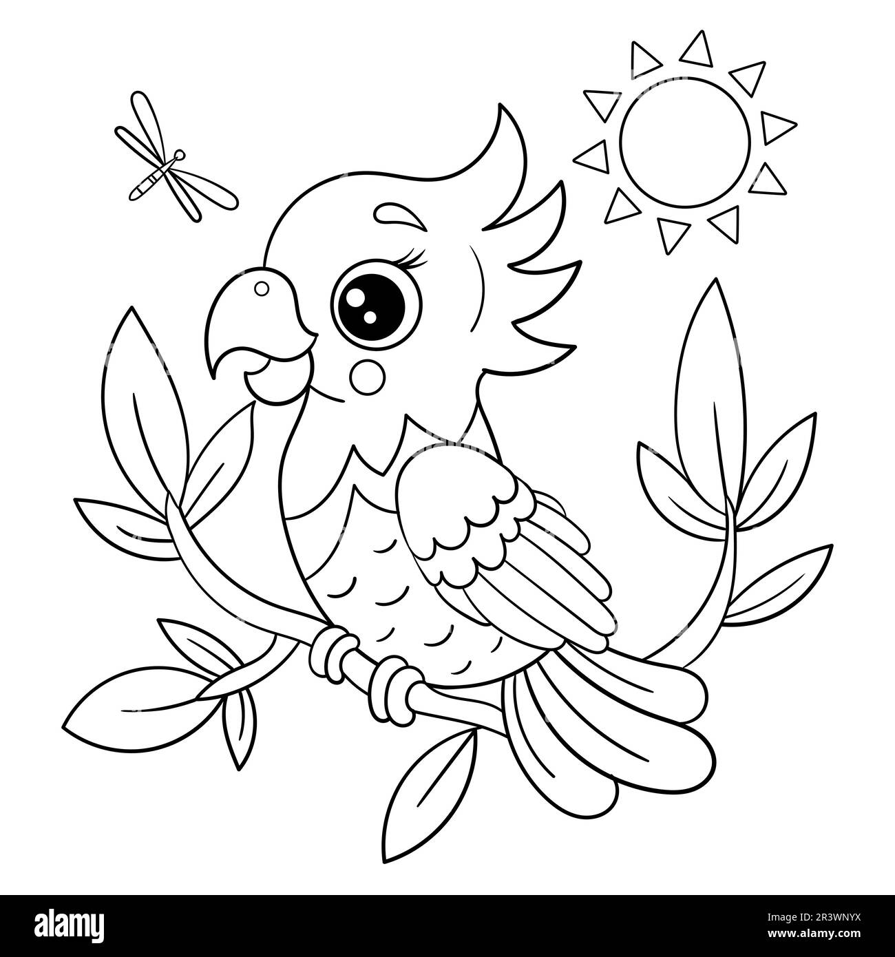 Parrot Clip Art Black And White