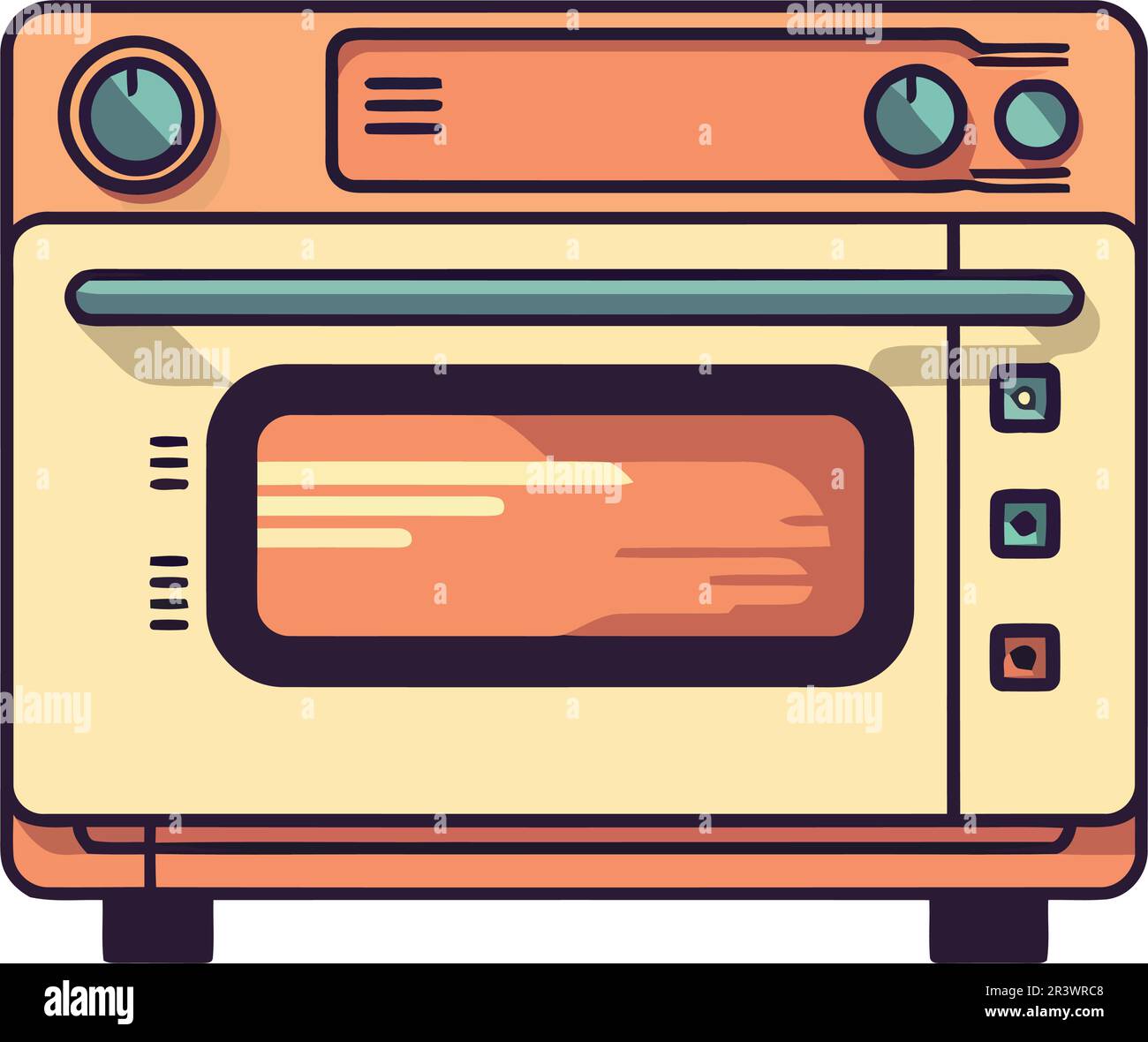 Toaster isolated front view Stock Vector Images Alamy