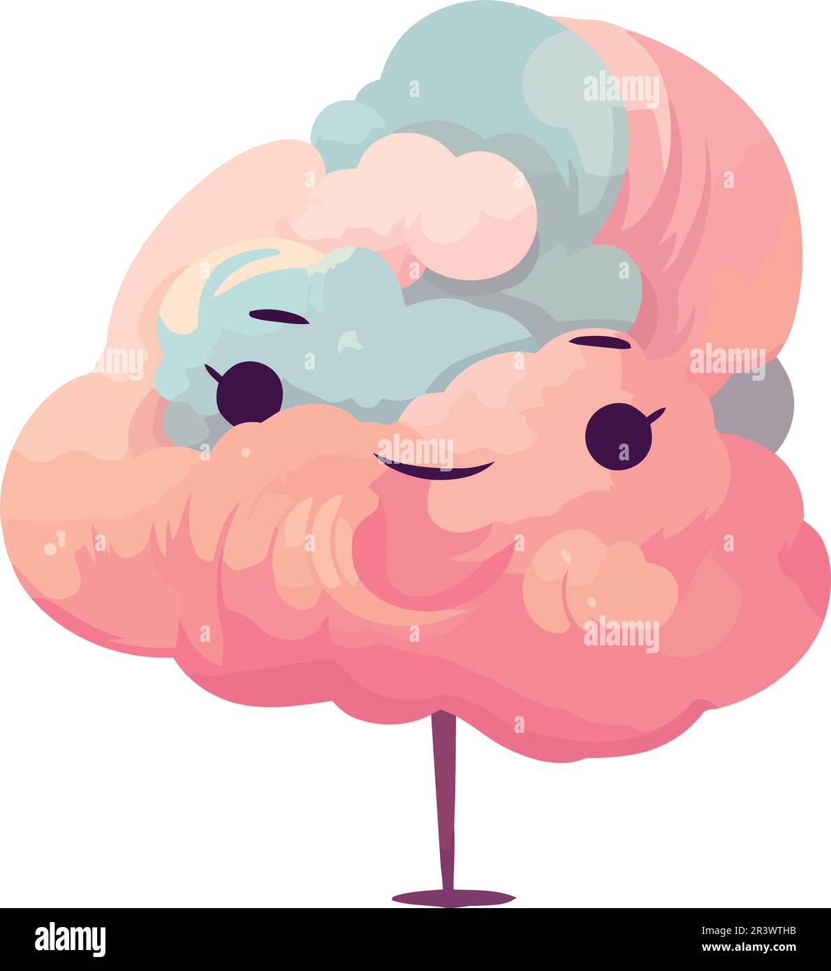 sweet cotton sugar kawaii funny character Stock Vector Image & Art - Alamy