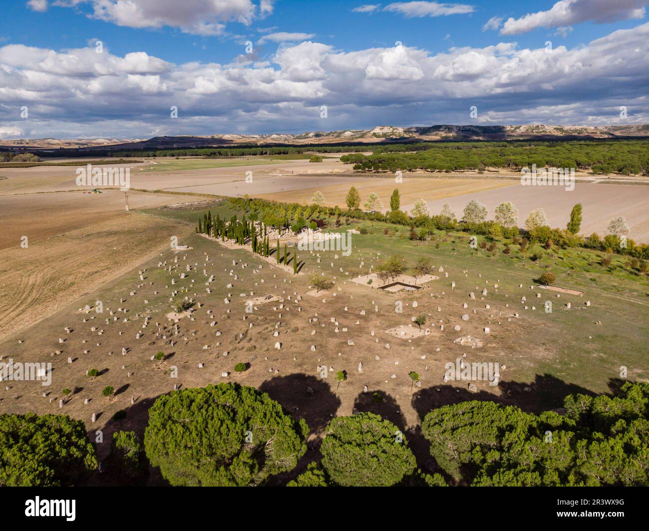 Necropolis of Las Ruedas Stock Photo