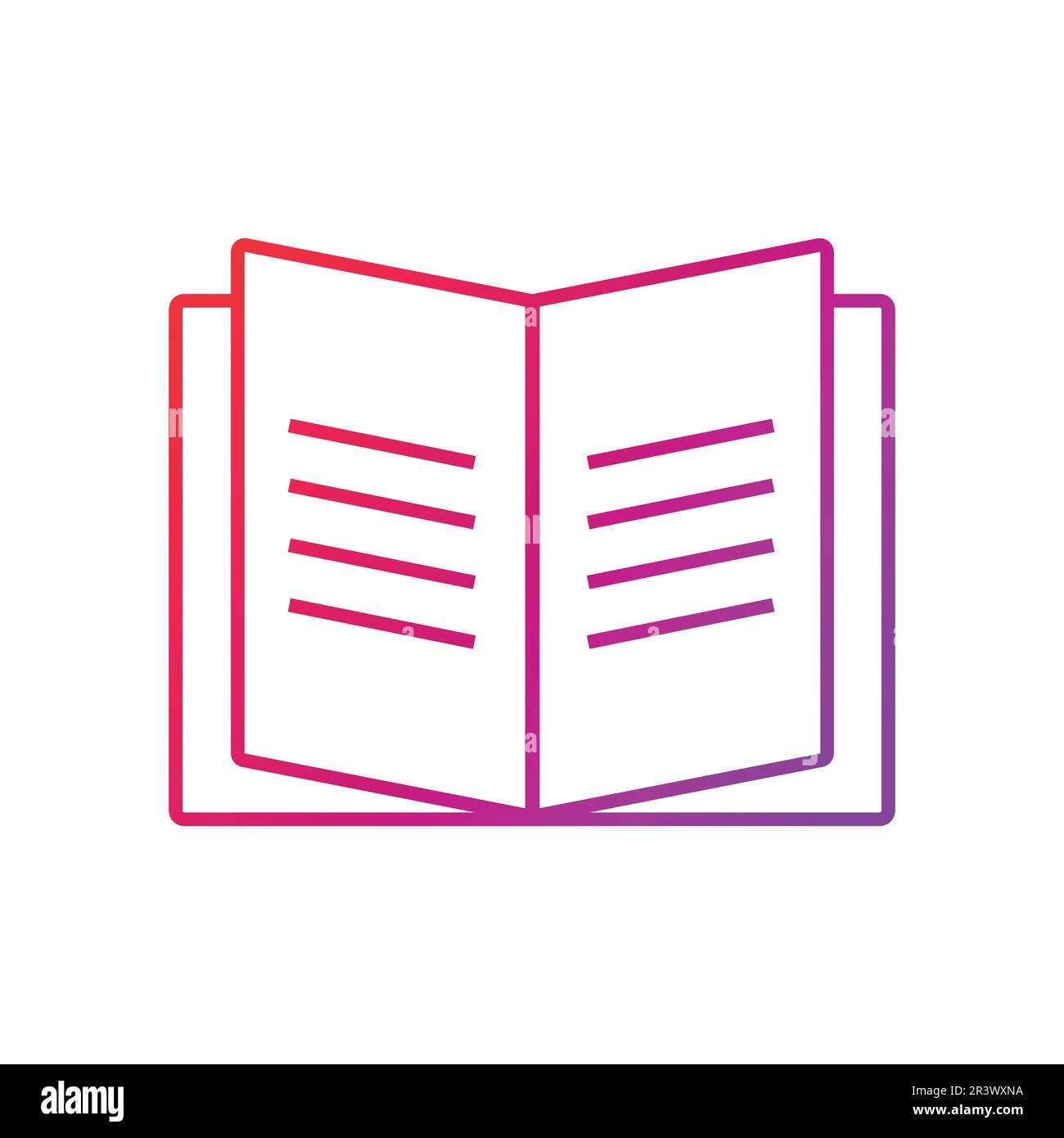 Book Gradient Icon Vector Illustration Stock Vector Image & Art - Alamy