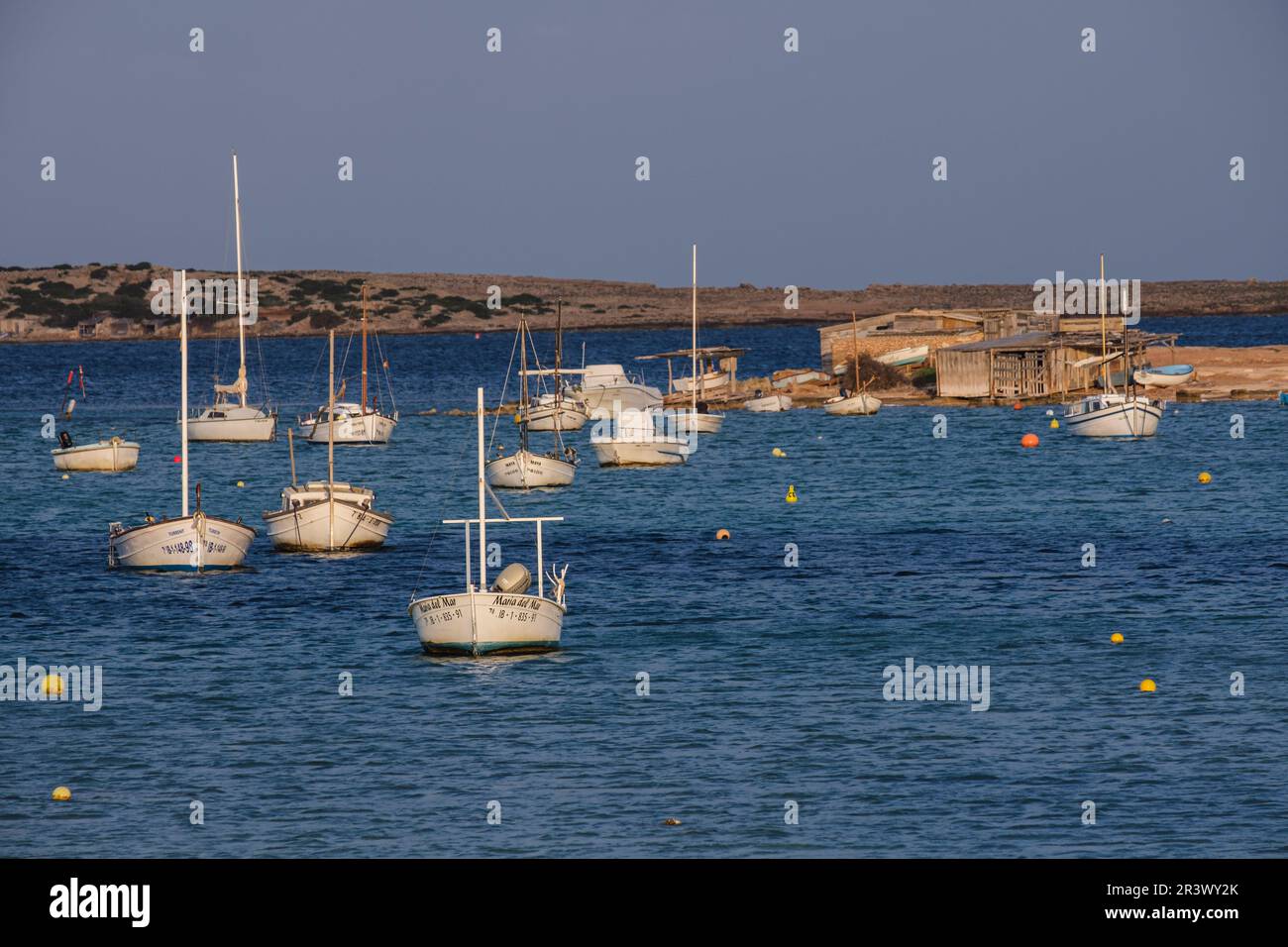 Estany des Peix, Formentera, Pitiusas Islands, Balearic Community, Spain Stock Photo