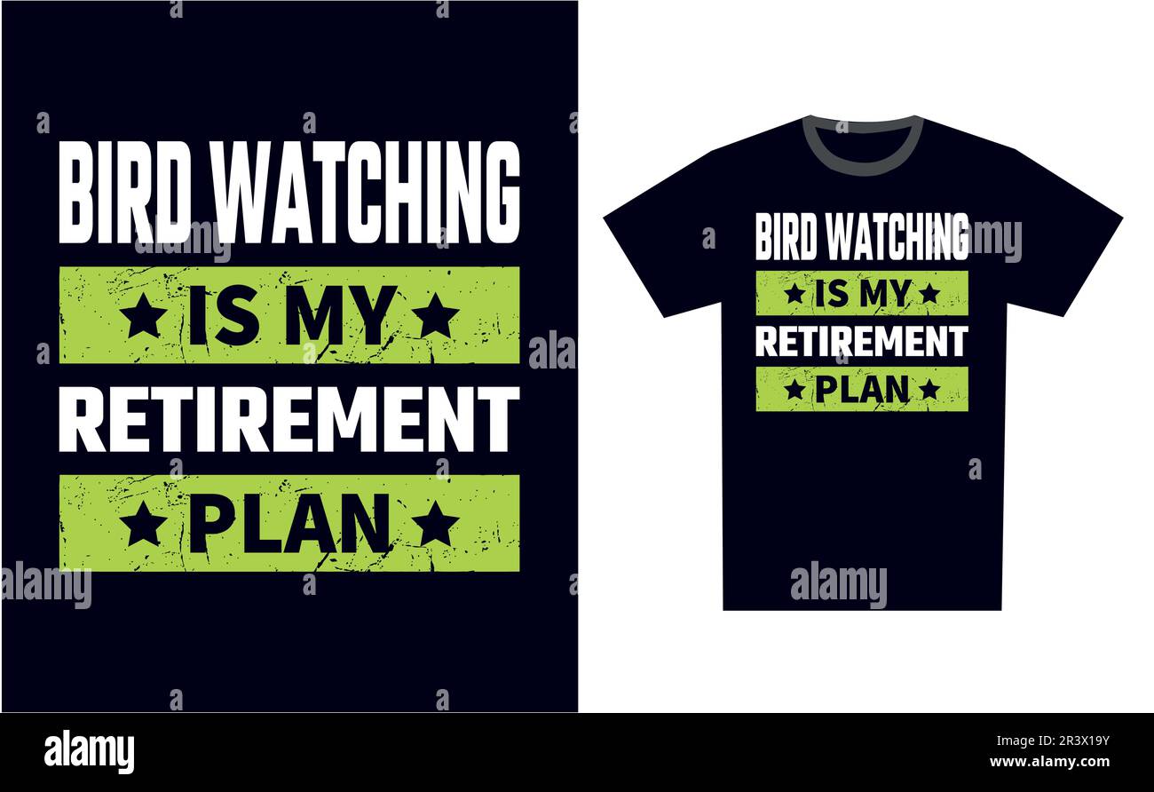 Bird Watching T Shirt Design Template Vector Stock Vector
