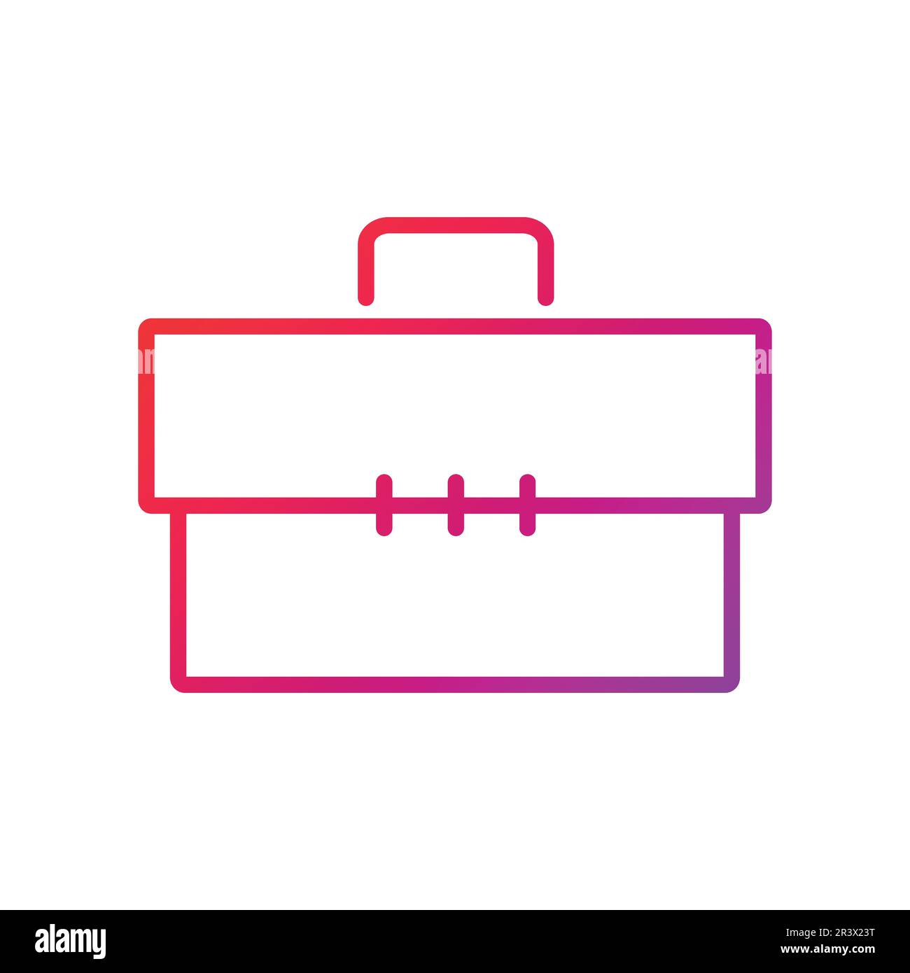Briefcase Gradient Icon Vector Illustration Stock Vector