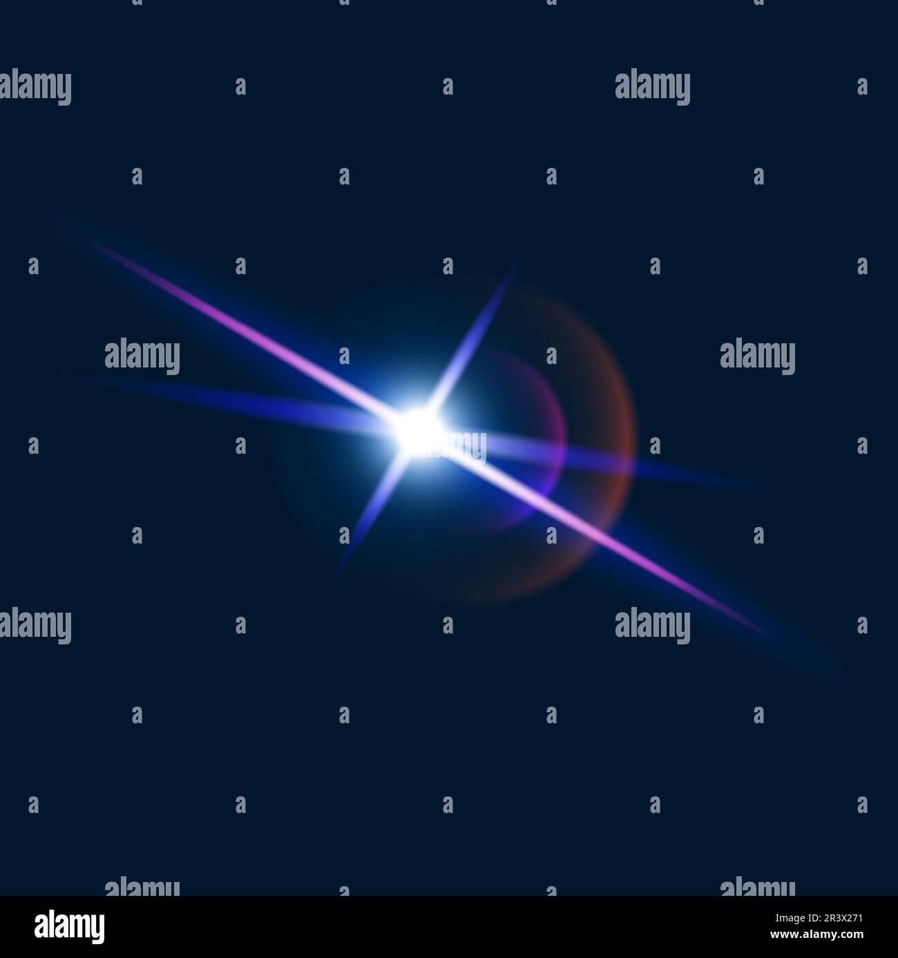 Light flare shine, flash glow and sparkle effect of star burst, vector