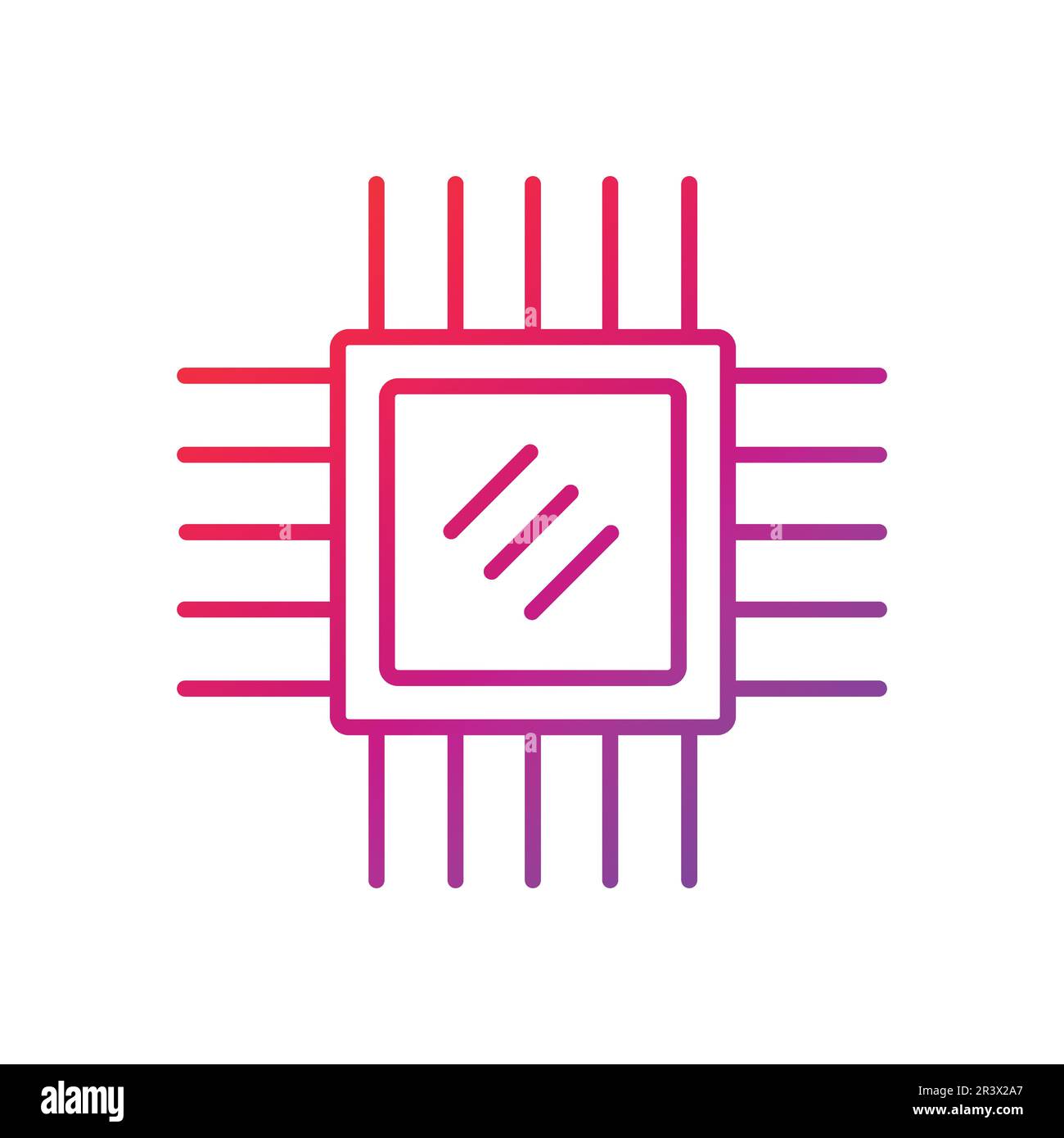 Chip Gradient Icon Vector Illustration Stock Vector Image & Art - Alamy
