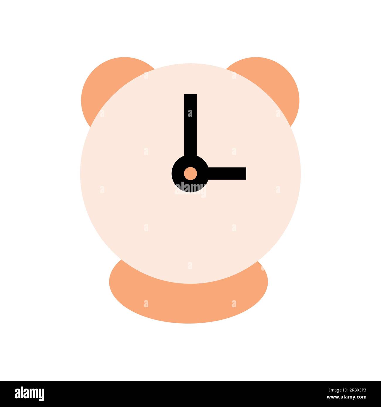 Flat Alarm clock Icon Symbol Vector Illustration Stock Vector Image ...